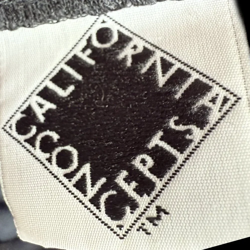 Vintage California Concepts Zebra Graphic Black Midi T-Shirt Dress No SZ Tag M/L - Picture 5 of 10